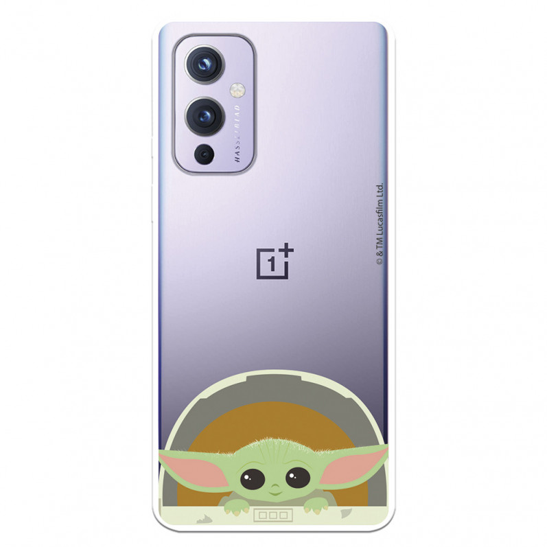 Funda para OnePlus 9 Oficial de Star Wars Baby Yoda Sonrisas - The Mandalorian