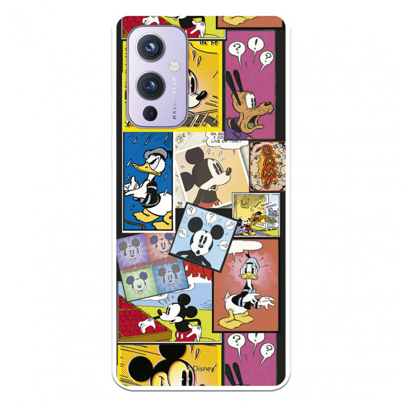 Funda para OnePlus 9 Oficial de Disney Mickey Comic - Clásicos Disney