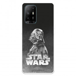 Funda para Oppo A74 5G Oficial de Star Wars Darth Vader Fondo negro - Star Wars