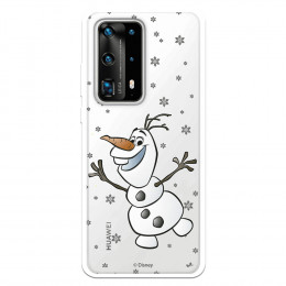 Funda para Huawei P40 Pro Plus Oficial de Disney Olaf Transparente - Frozen