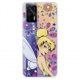 Funda para Realme GT Oficial de Disney Campanilla Flores - Peter Pan