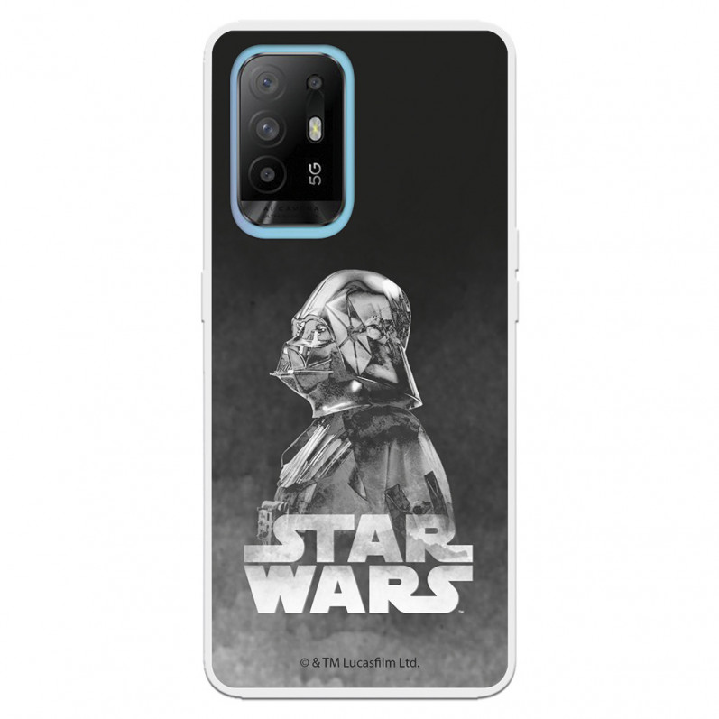 Funda para Oppo A94 5G Oficial de Star Wars Darth Vader Fondo negro - Star Wars