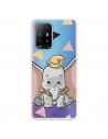 Funda para Oppo A94 5G Oficial de Disney Dumbo Silueta Transparente - Dumbo