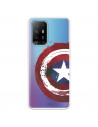 Funda para Oppo A94 5G Oficial de Marvel Capitán América Escudo Transparente - Marvel