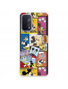 Funda para Oppo A74 5G Oficial de Disney Mickey Comic - Clásicos Disney