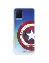 Funda para Oppo A54 4G Oficial de Marvel Capitán América Escudo Transparente - Marvel